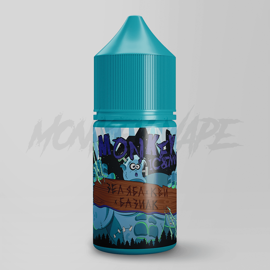 Жидкость Monkey Vape ic&mnt 25 мл №7 Зел. Ябл. Кви Базилк
